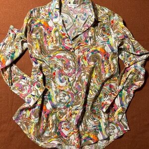 Catherine Gee Daria French Cuff Silk Blouse